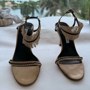 Vintage Manolo Blahnik Fringe Heels